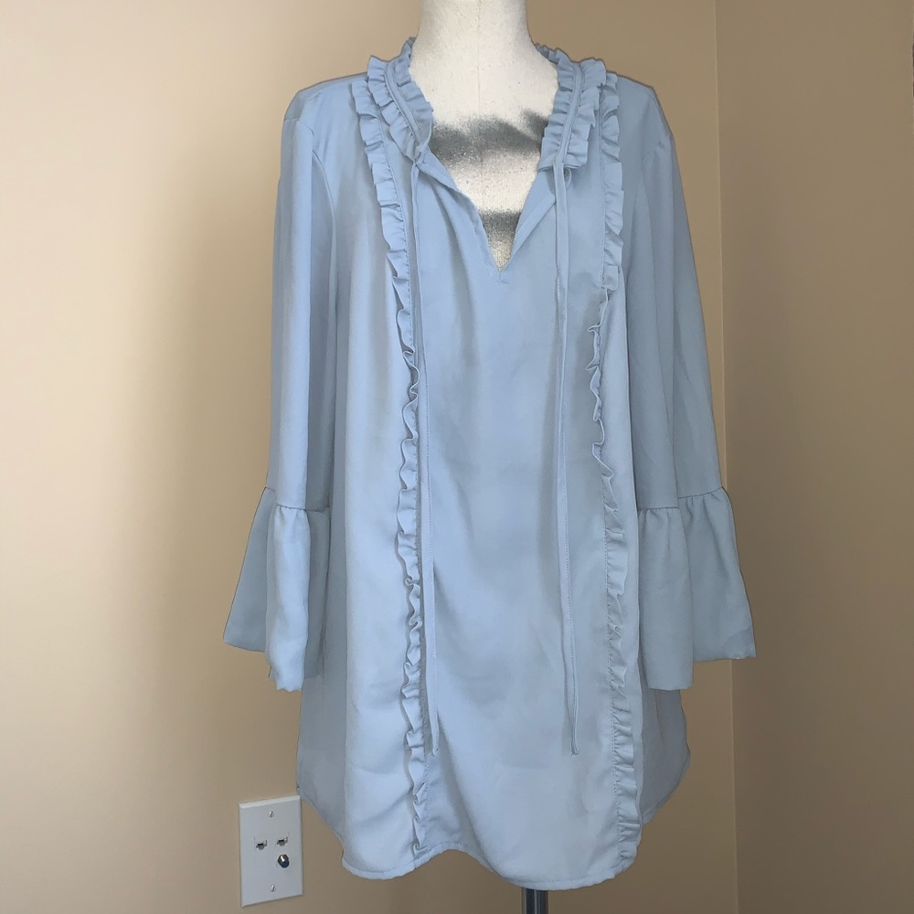 Karl Lagerfeld Blue Blouse